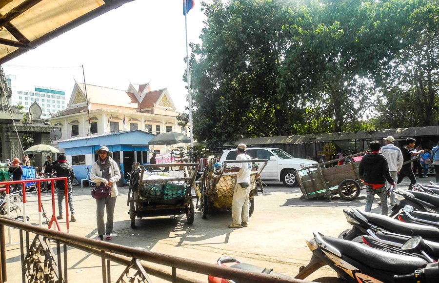 The border with Cambodia, Poipet