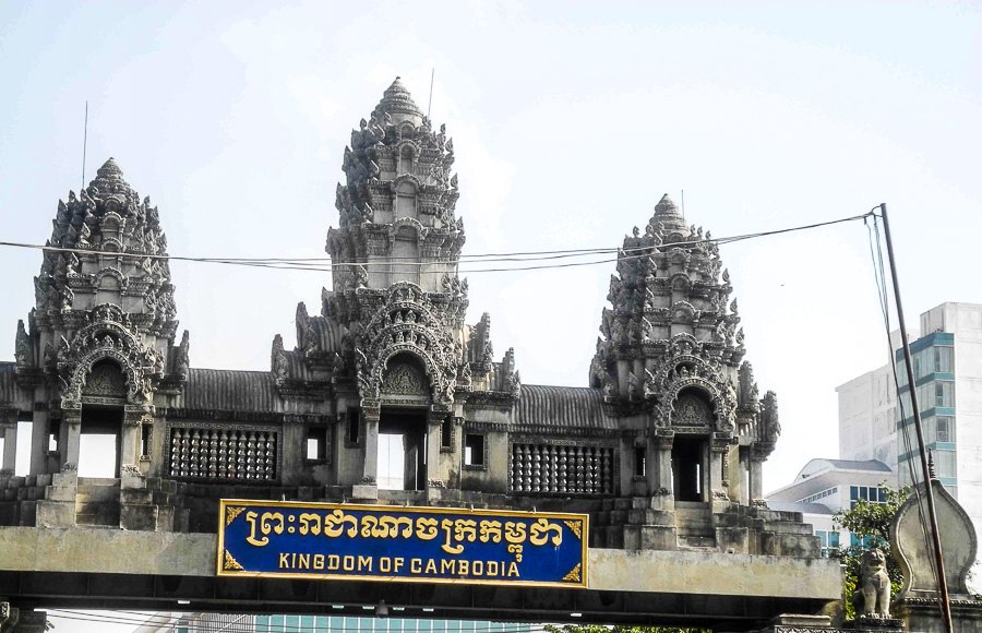 The border with Cambodia, Poipet