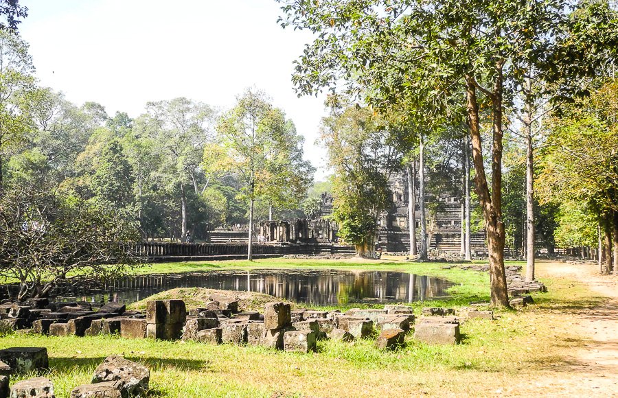 The surroundings of Baphuon temple in Siem Reap