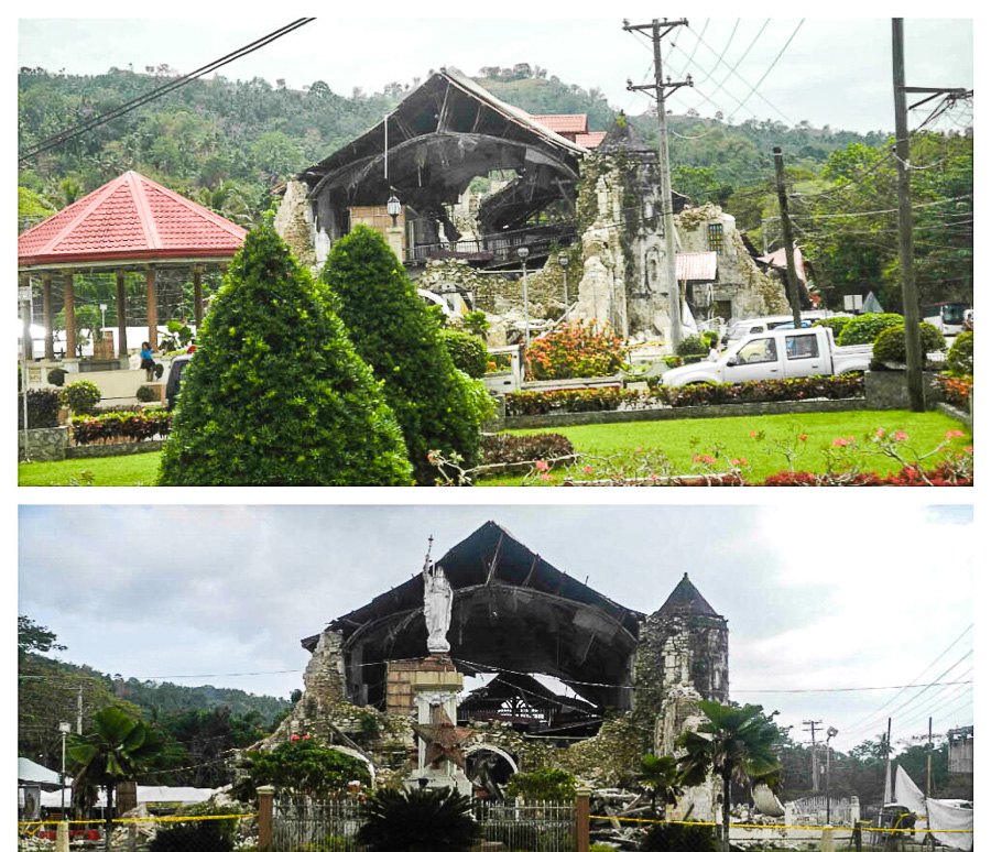 The church in Loboc on the island of Bohol