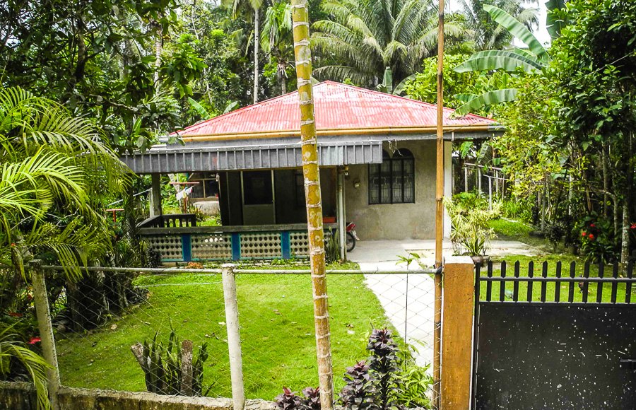 Filipino houses on the island of Bohol