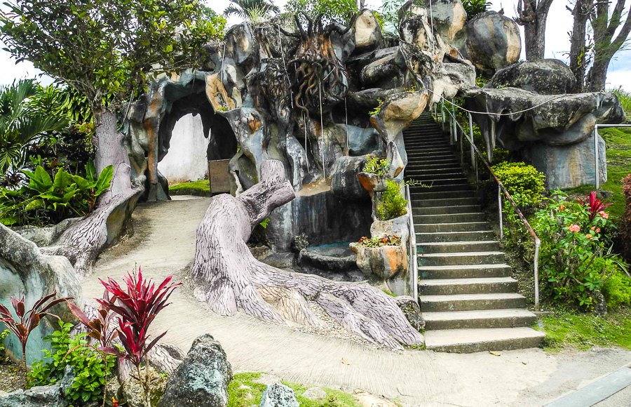 Staircase to the Chocolate Hills on the island of Bohol