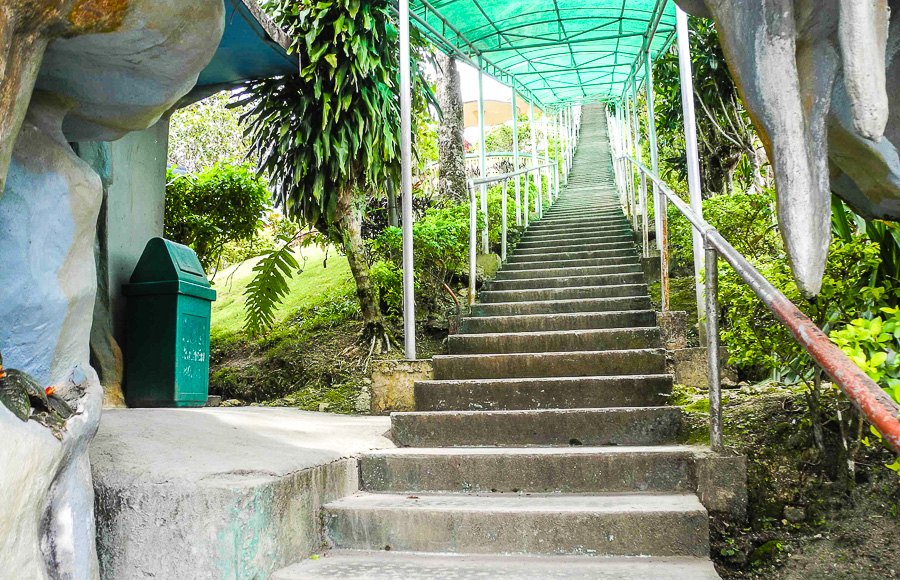 Staircase to the Chocolate Hills on the island of Bohol