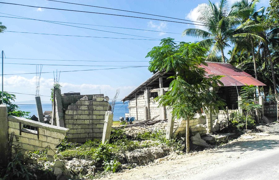 Destruction on the island of Bohol