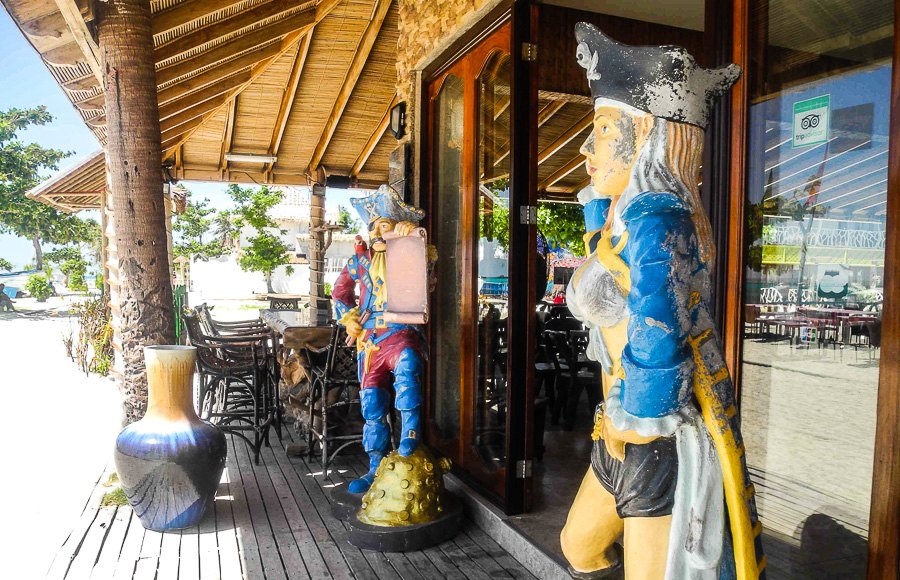 Strandrestaurant auf der Insel Malapascua