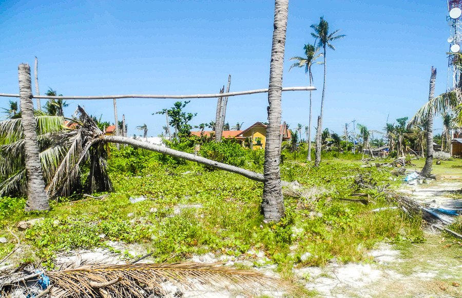 Zerstörungen auf der Insel Malapascua