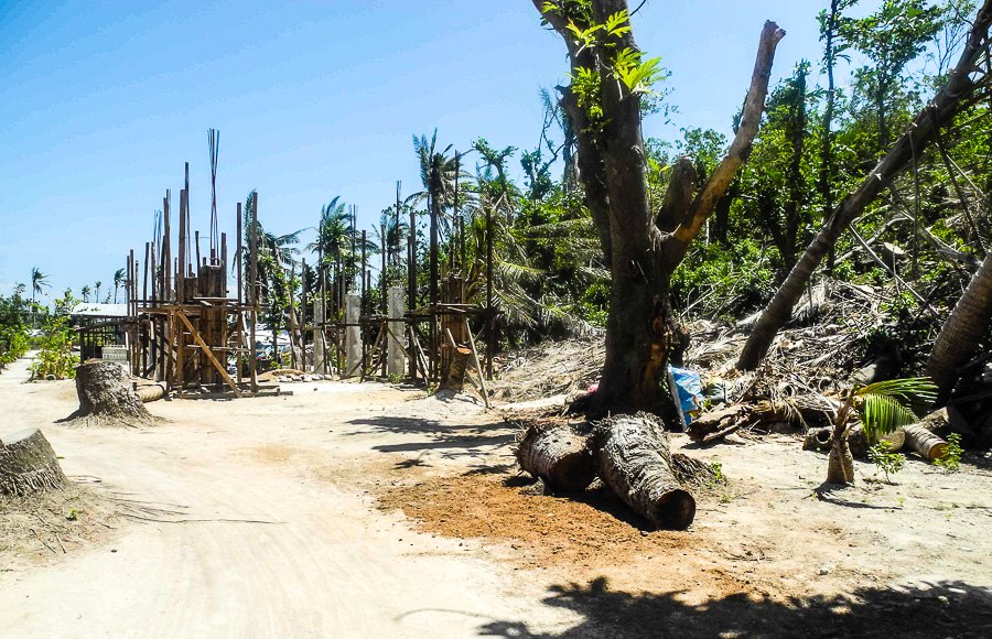 Zerstörungen auf der Insel Malapascua