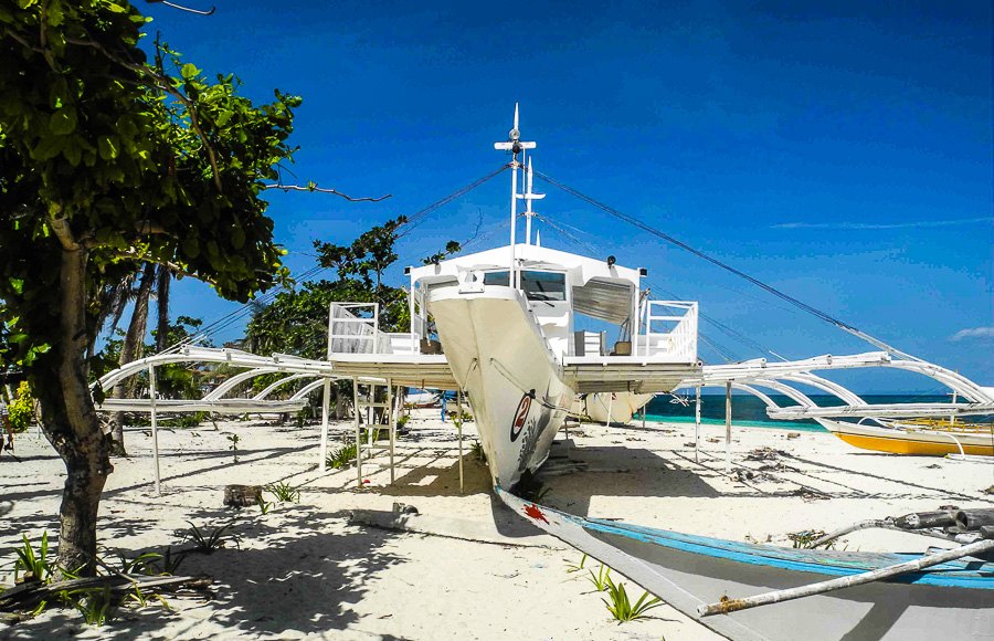 Boot auf der Insel Malapascua