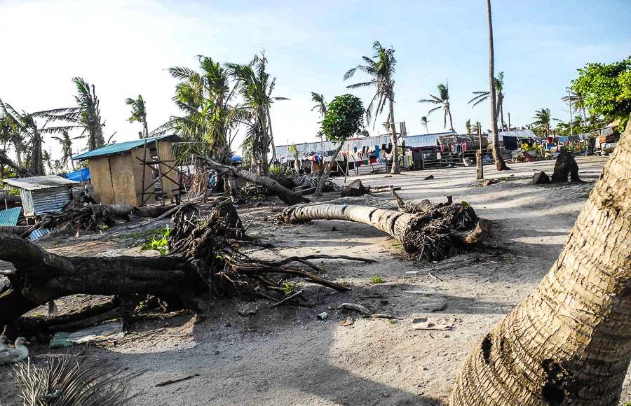 Zerstörungen auf der Insel Malapascua