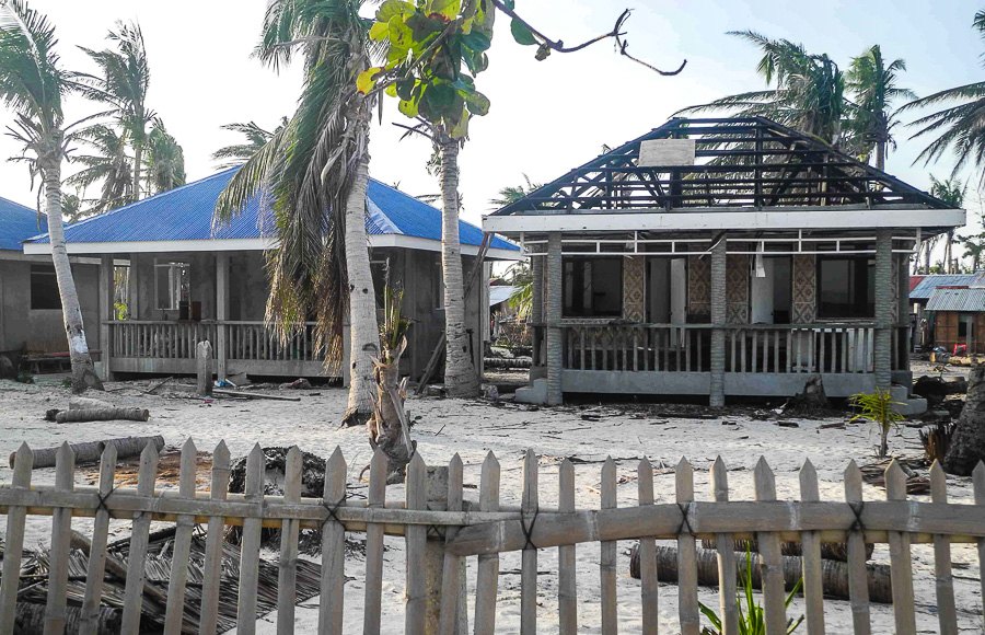 Zerstörungen auf der Insel Malapascua