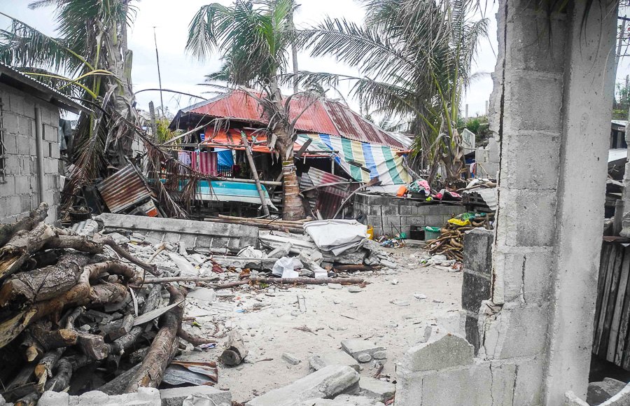 Zerstörungen auf der Insel Malapascua