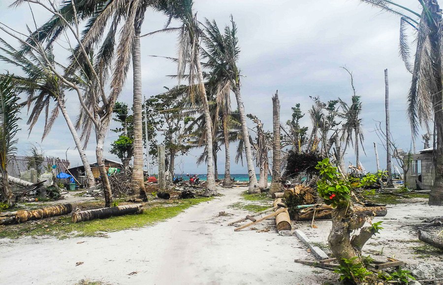 Zerstörungen auf der Insel Malapascua