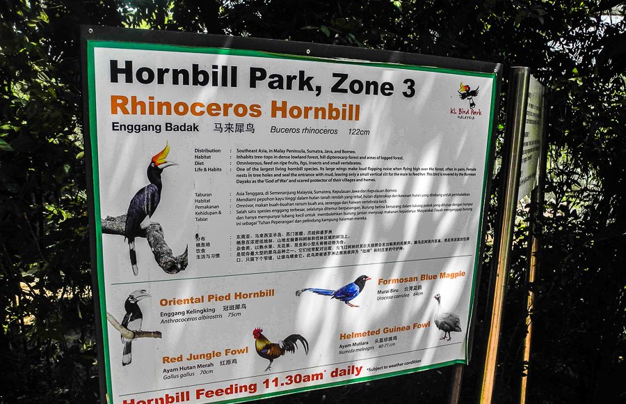 At Kuala Lumpur Bird Park