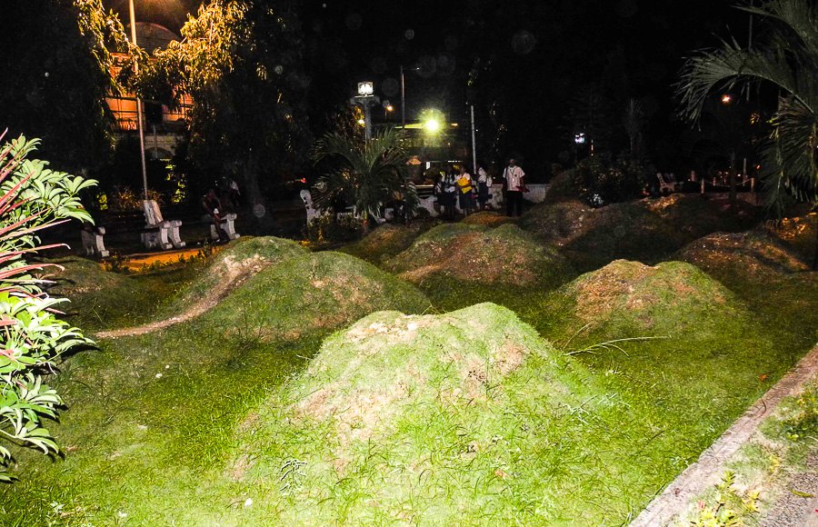 A replica of the Chocolate Hills in Tagbilaran