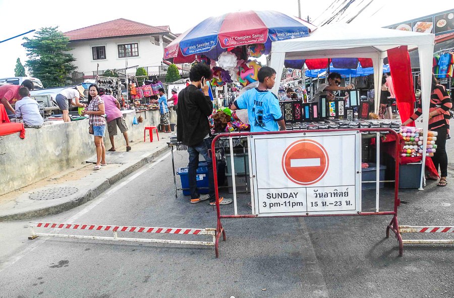 Evening market in Lamai, Koh Samui