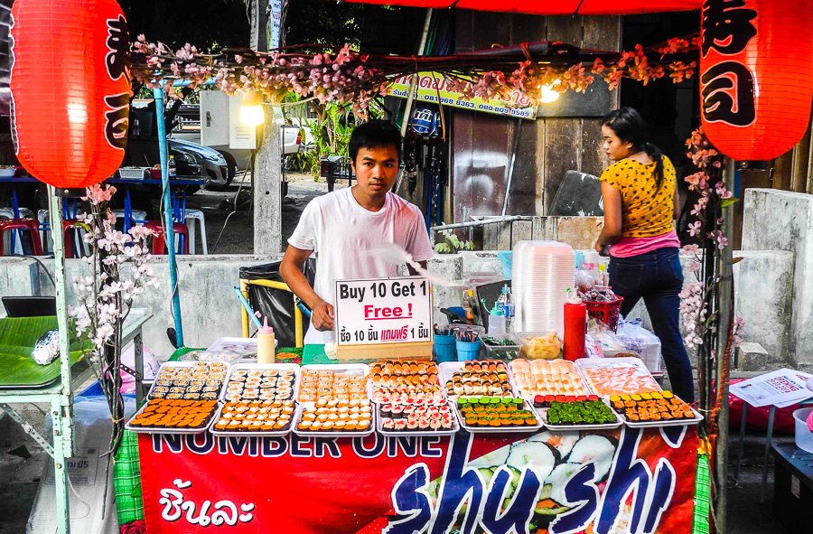 Evening market in Lamai, Koh Samui