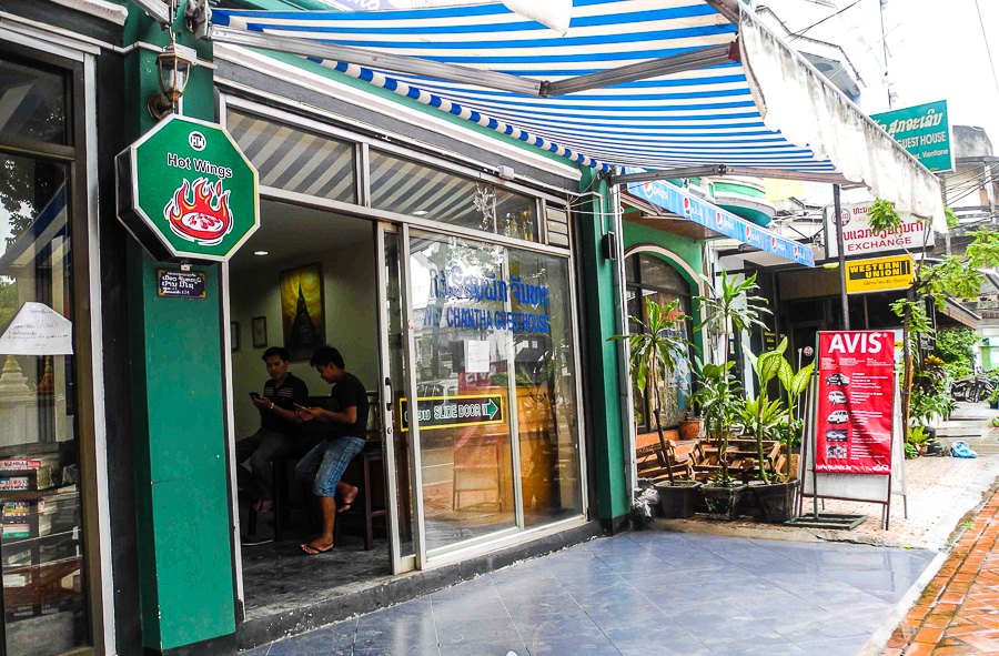 Searching for budget accommodation in Vientiane, Laos
