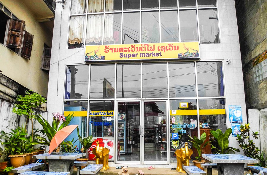 Supermarket in Vang Vieng