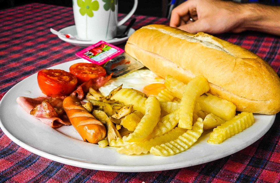 Food prices in Vang Vieng