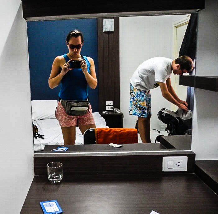 Room at the Riski Residence hotel in Bangkok