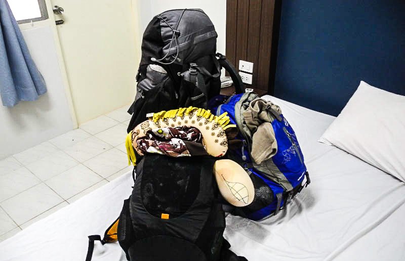 Belongings for the trip
