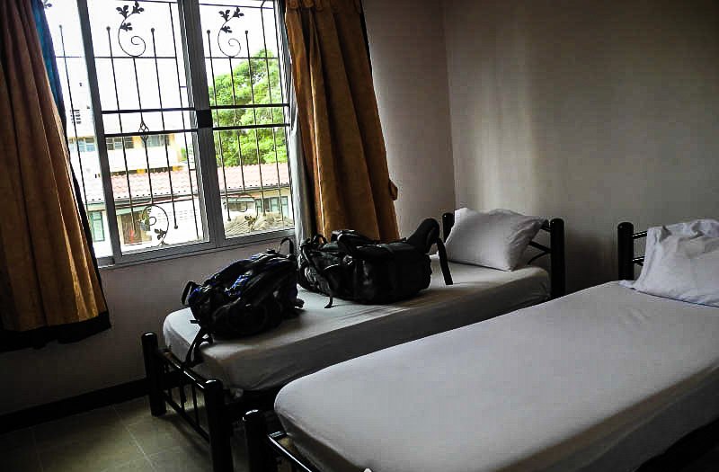 A room at the Bella Bella Riverview guesthouse