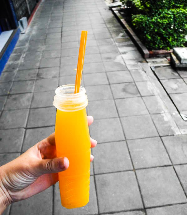 Mandarin juice in Bangkok