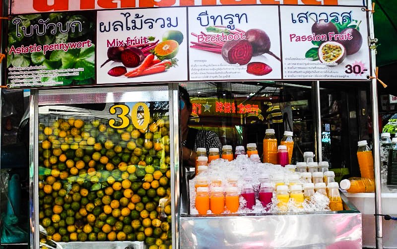 Freshly squeezed juices in Bangkok
