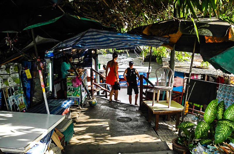 A khlong pier in Bangkok
