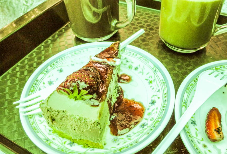 Erdbeer-Käsekuchen in Malaysia