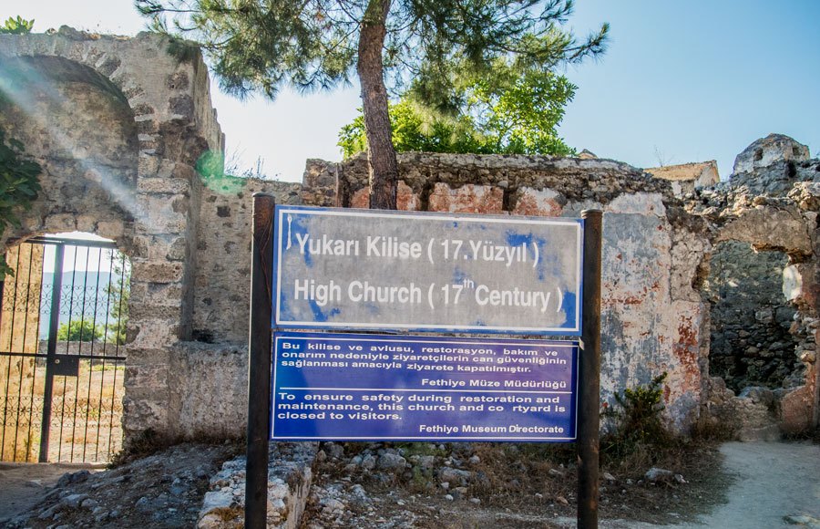 view of the abandoned town of Kayaköy