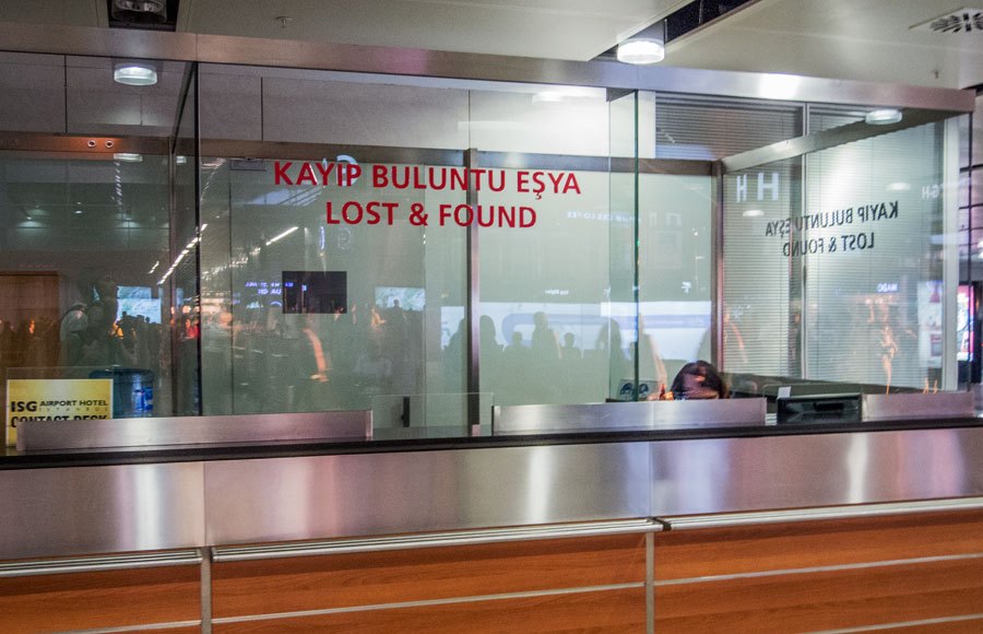 Lost & Found desk at Sabiha Gökçen Airport