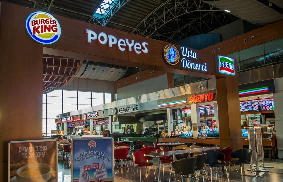 Fast-food outlets at Sabiha Gökçen Airport
