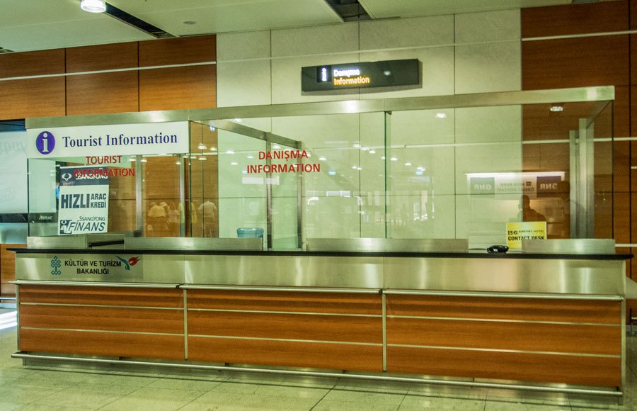 Information desk at Sabiha Gökçen Airport