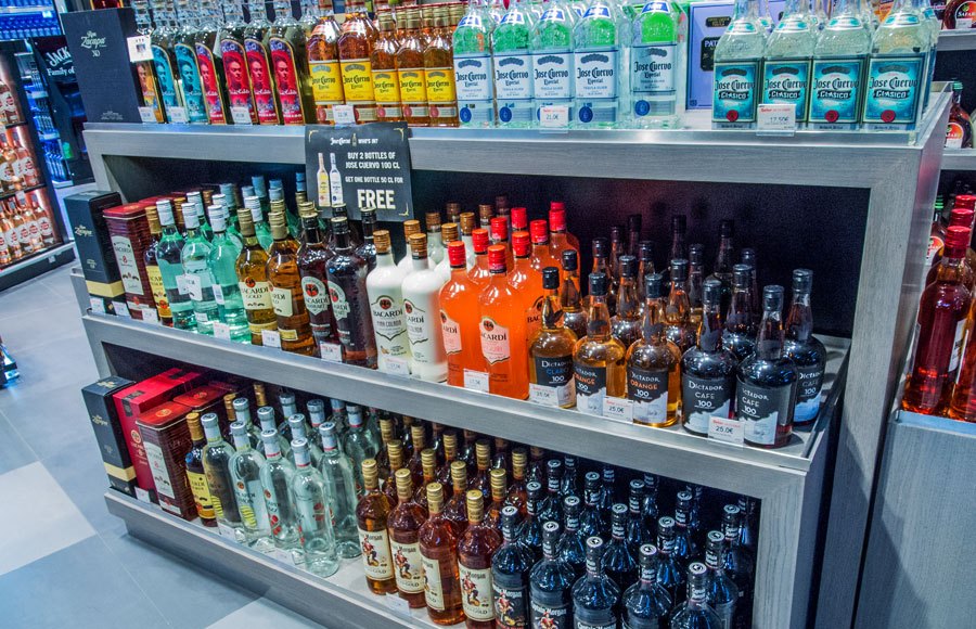 Alcohol in duty free at Sabiha Gökçen Airport