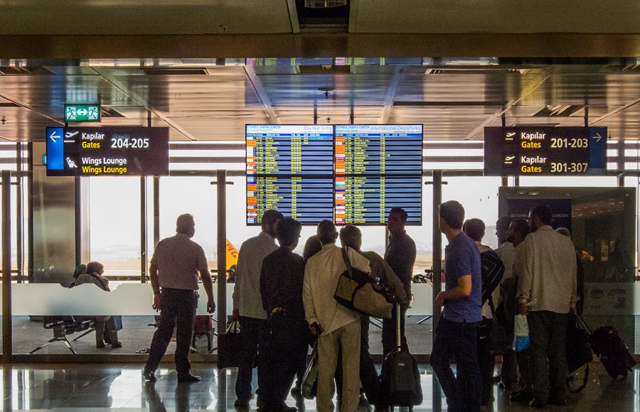 Boarding gates at Sabiha Gökçen Airport