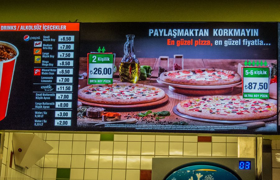 Pizza at Sabiha Gökçen Airport