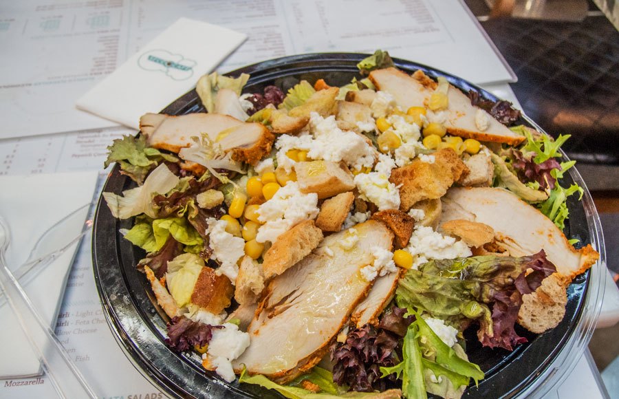 Caesar salad at Sabiha Gökçen Airport