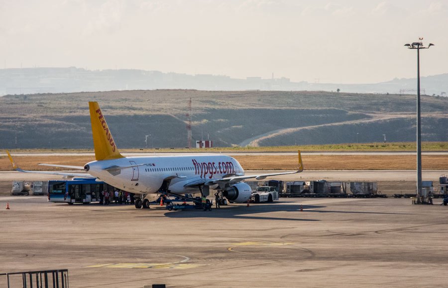 A Pegasus aircraft at Sabiha Gökçen Airport