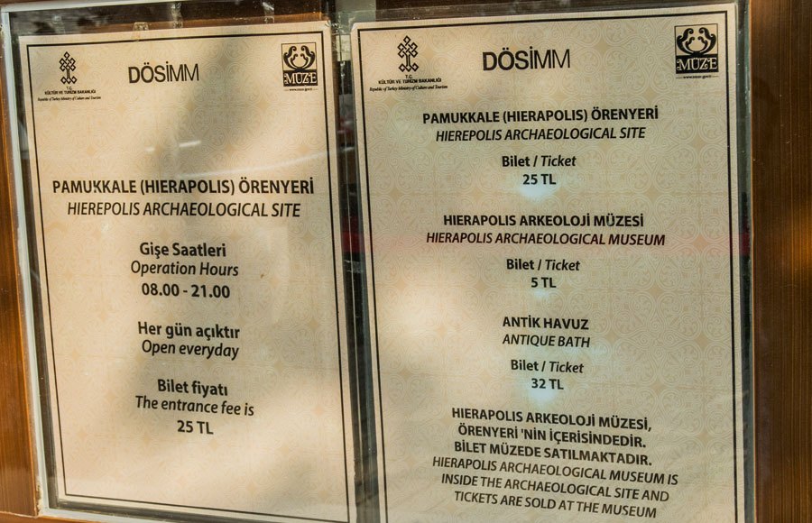 Preise für die Baumwollberge von Pamukkale