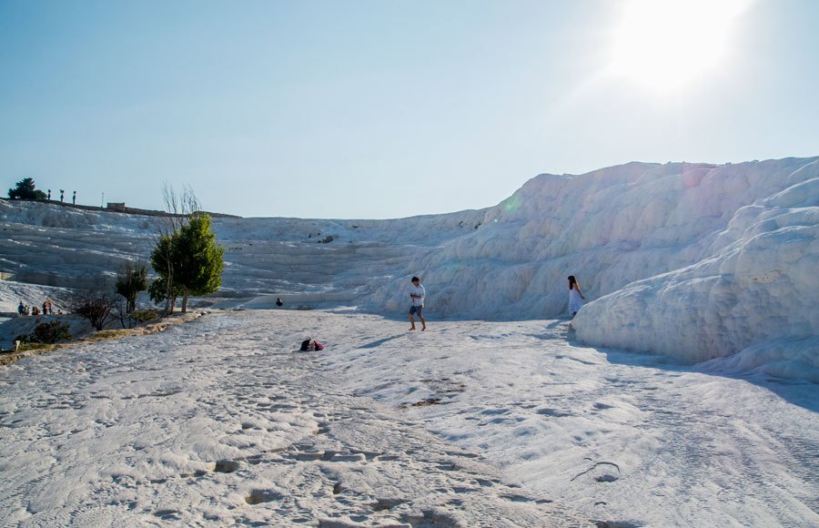 Foto der Travertine von Pamukkale