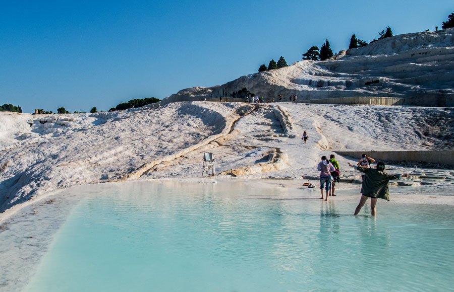 Thermalbecken von Pamukkale