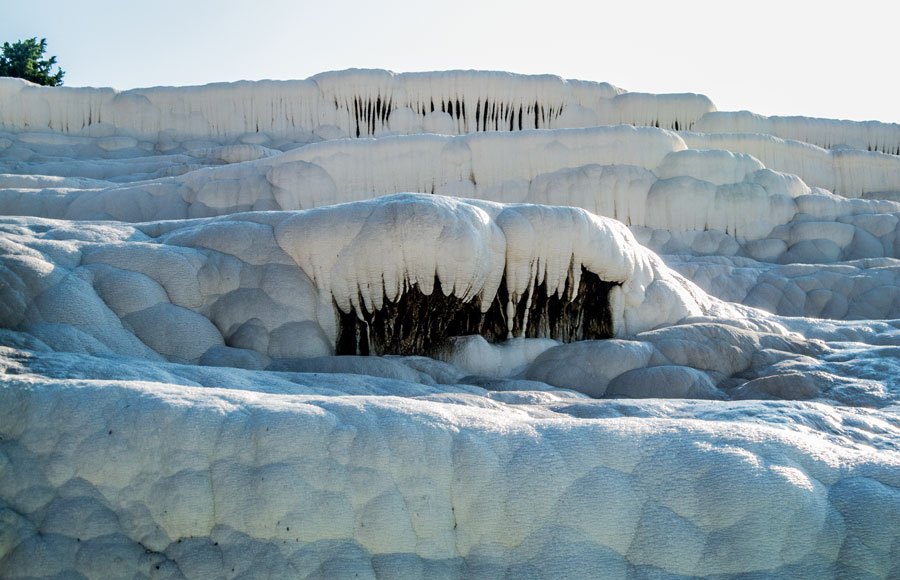 Auf dem Gelände von Pamukkale