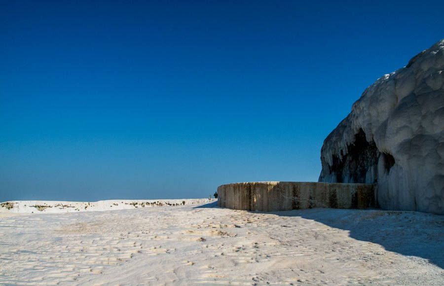 Auf dem Gelände von Pamukkale