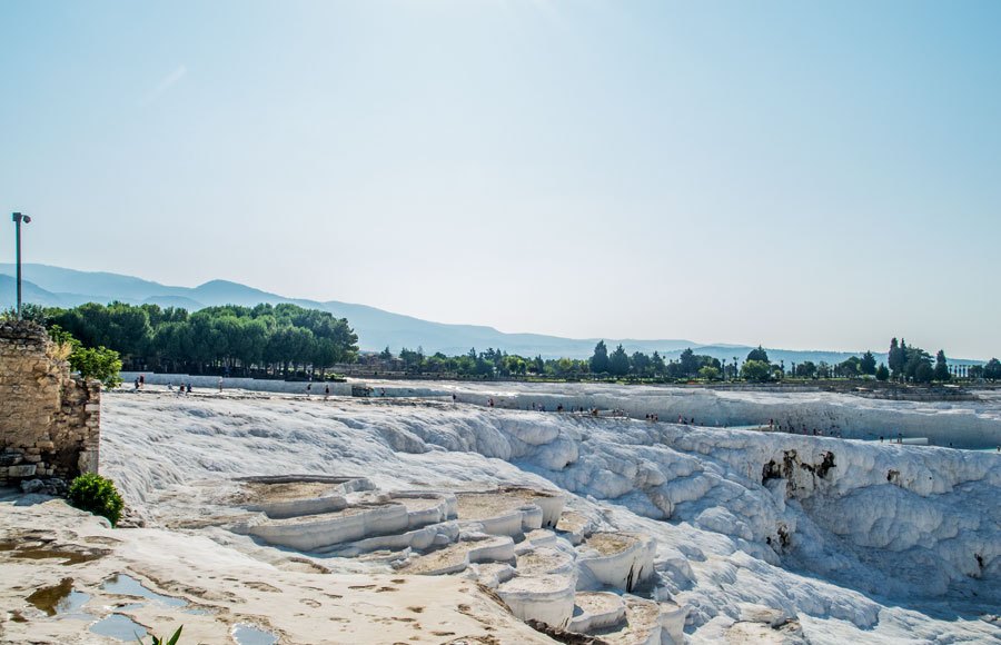 Echte Travertine von Pamukkale