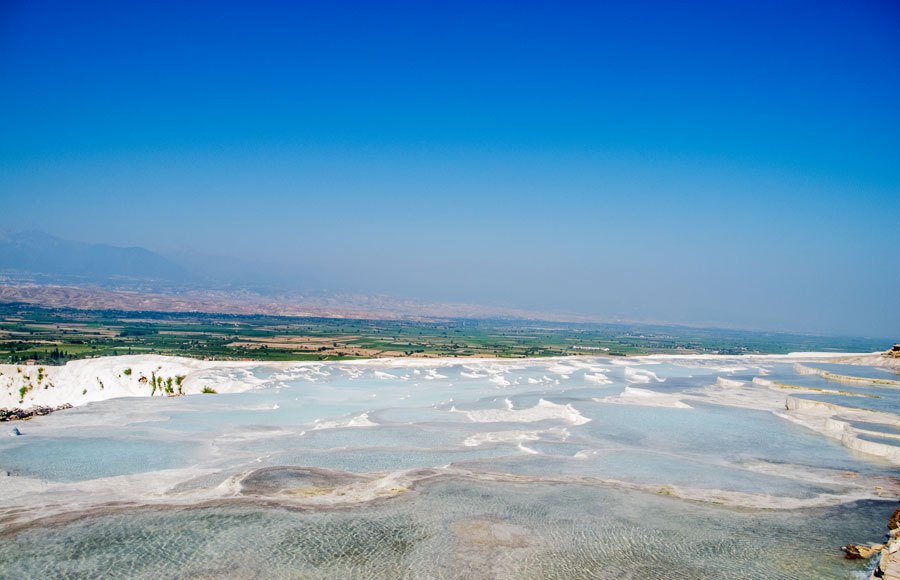 Auf dem Gelände von Pamukkale