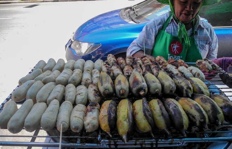 grilled bananas