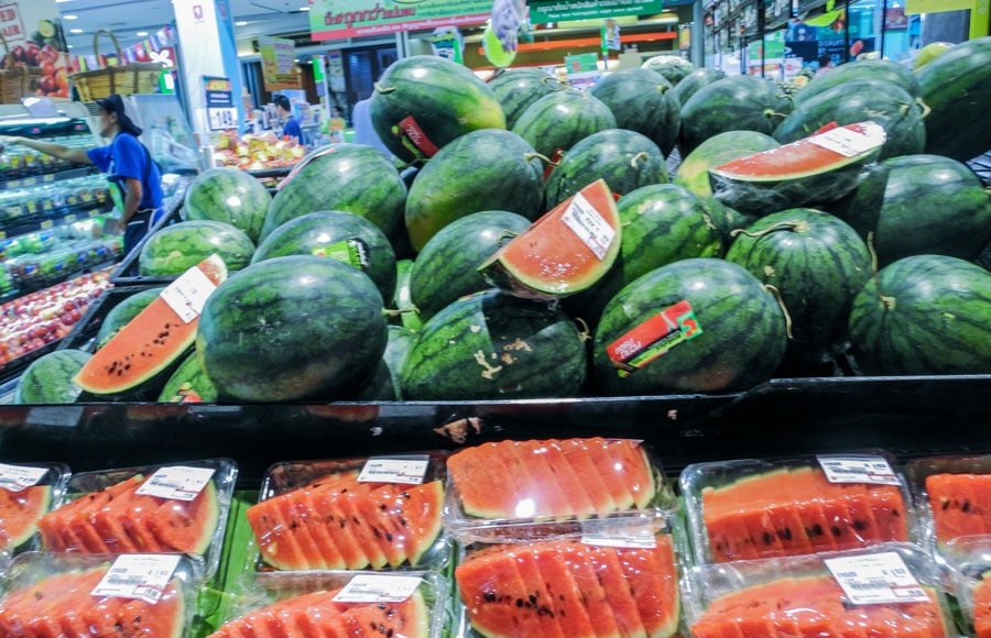 Thai red watermelon
