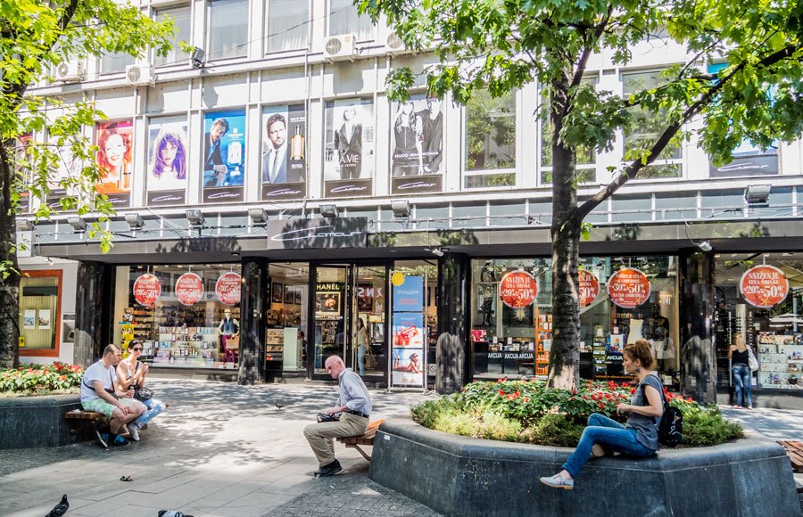 Belgrade's main tourist street