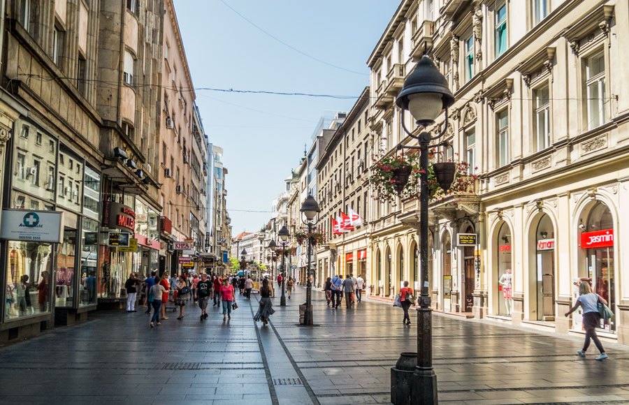 Belgrade's main tourist street